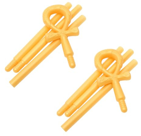 Toyvian 2pezzi Scettro di Halloween in Plastica di Bastone da Passeggio Stile Egiziano Antico per Feste in Costume Cosplay Giochi di Ruolo e Accessori per Eventi Tema