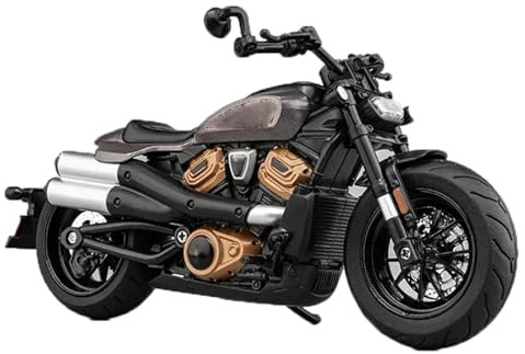 HFMXZHI Motorrad-Modell Motorradmodell-Geschenk, Maßstab 1:12, Für Harley Oder Für Sportster S Legierungsdruckguss-Straßenrennen(Grey)