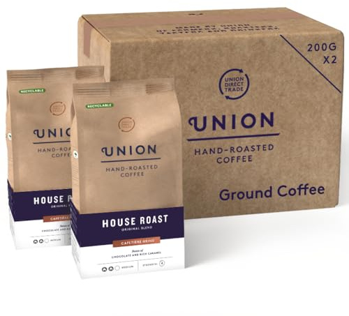 Union Coffee | House Roast Specialty Ground Coffee | Medium Roast | 2 x 200g
