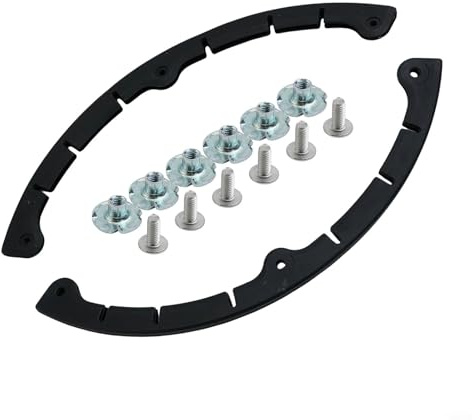 Yhenlovtt 2 barras de protección de nariz para snowboard, tira protectora de cubierta de plástico para tablas de snowboard, esquís, monopatines y longboards, color negro (tipo A-L)