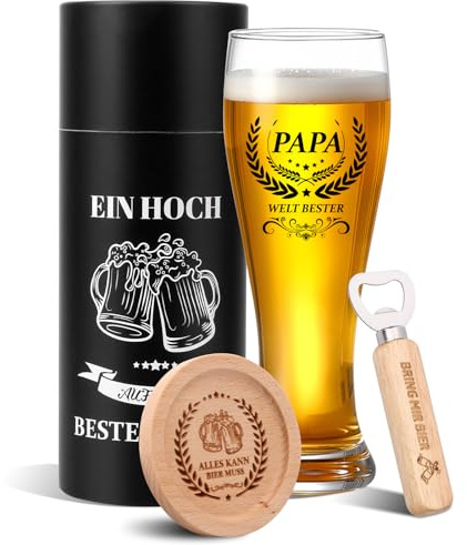 yosiio pappa present personlig ölglas födelsedagspresent för pappa 45 ml ölglas dekoration glas män gåva