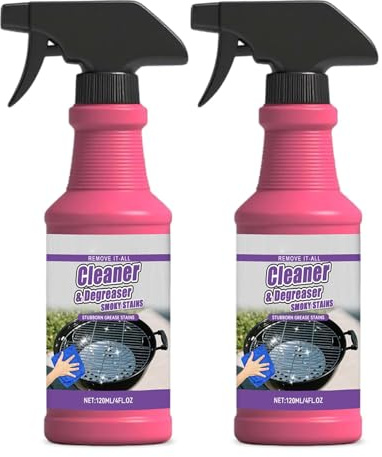 Nettoyant pour four ultra-puissant, spray nettoyant pour gril — Spray de nettoyage professionnel à action rapide pour micro-ondes, friteuses sans huile, fours et grils. (2pcs)