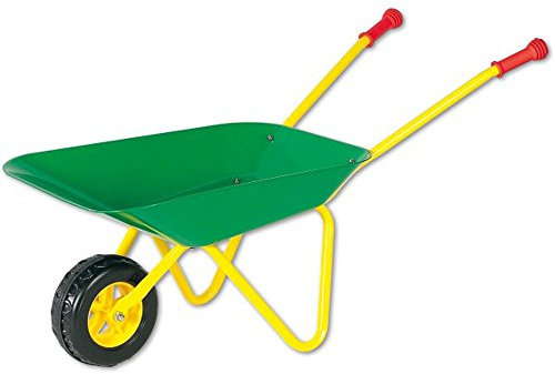 Outdoor active Schubkarre Metall gruen/gelb