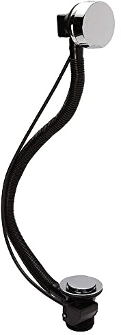 VeeBath BPOP02 Essentials - Grifos de bañera de desbordamiento de baño, mezclador, clic emergente, desagüe, cromado