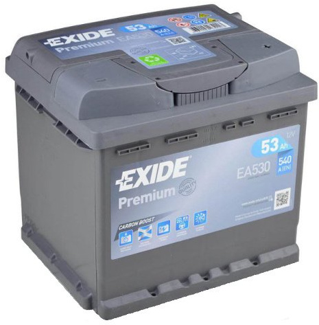 Exide EA530 Premium Carbon Boost 53Ah Autobatterie
