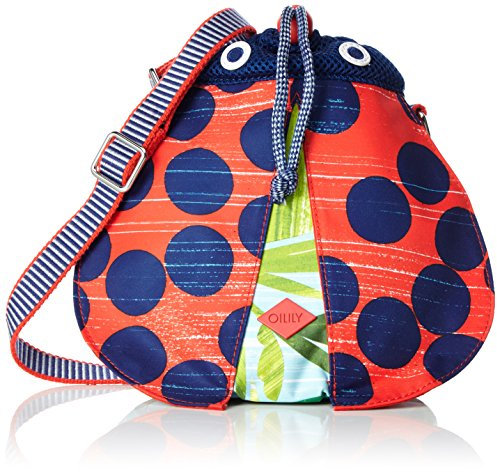 Oilily Mädchen Ladybug Shoulder Bag OES7160 Rucksack, Grün (Leaf 732)