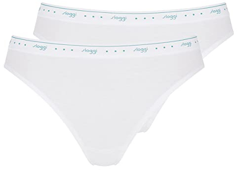 sloggi Donna 24/7 100 Tai 2P, Bianco, 48