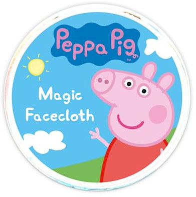 Rng Big Peppa Pig Magisches Waschlappen, Badzubehör für Kinder für alle Altersgruppen, lustiges und lehrreiches Gesichtstuch, 1 Packung