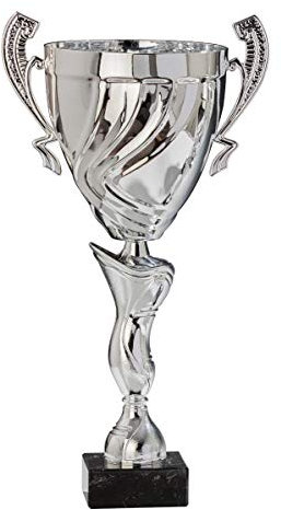 Henecka Pokal Serie Delta, Silber, mit Wunschgravur, Größe 48,8 cm