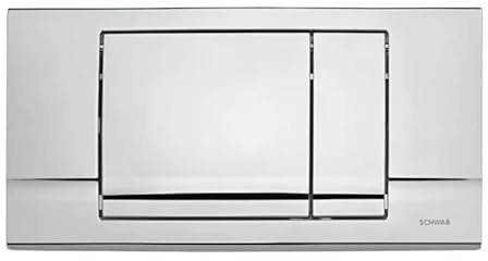 Schwab Abdeckplatte Riva Duo hochglanz-verchr. f.Spülkasten