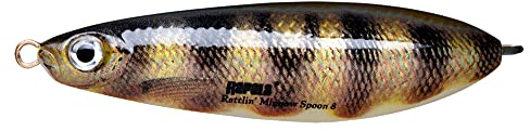 Rapala Rattlin Minnow Spoon 8 cm Blinker Spoon Angelköder Farbe PEL - Live Perch