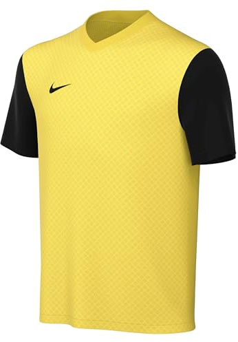 Nike Unisex Kids Jersey Y Nk DF Tiempo Prem II JSY SS, Tour Yellow/Black/Black, Dh8389-719, L