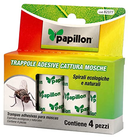 Trampa Para Moscas (4 Unidades) Atrapamoscas, tiras atrapamoscas, tiras atrapadoras de moscas, tiras pegamento moscas / insectos