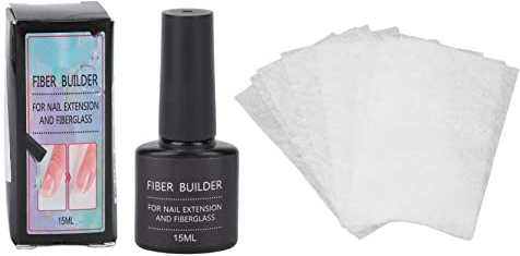 Nagelverlängerung Fiberglas Kit, Nagelverlängerung Builder Nicht leicht zu knacken anpassbare Größe natürliche und stabile Nagelverbesserungswerkzeuge