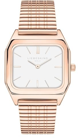 Liebeskind Berlin Damen Analog Quarz Uhr mit Edelstahl Armband LT-0351-MQ