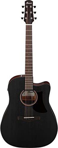 Ibanez AAD190CE-WKH Weathered Black Open Pore - Westerngitarre