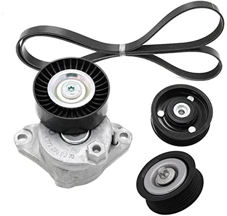 LPESOS Antriebsriemen 2722000270+1419+1019+6Pk2404 Für Mercedes Für Benz M272 M273 Motorantrieb Riemenspanner Baugruppe 2 Umlenkrollen Ersatz Keilriemen
