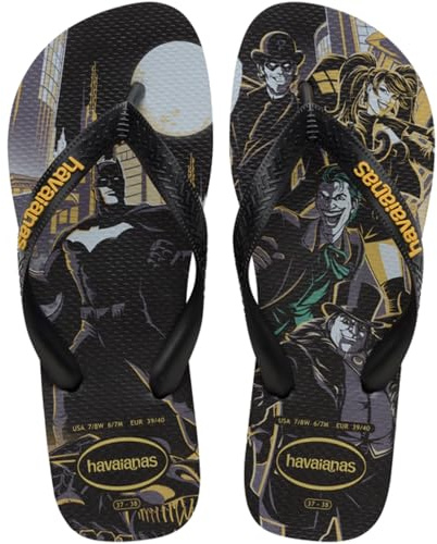 Havaianas - Top Heróis DC, Infradito Comode, Resistenti e Leggere con Suola dei Supereroi e dei Cattivi, Unisex Adulti