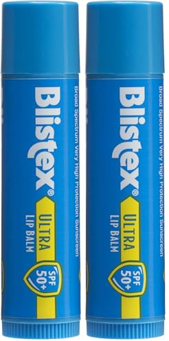 Blistex Ultra Sun Lippenpflege | Hoher Sonnen- Schutz | 2 x 4,25 g | LSF 50+ mit UVA-/UVB-Filtern | Mit Vitamin E | Leichte Textur | Dezenter Vanilleduft