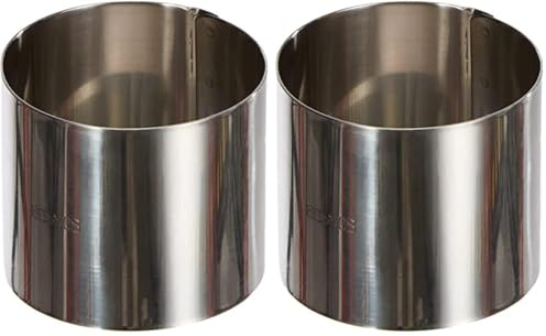 Ibili Pastry Ring 7x6 cm of Stainless Steel, Silver, 7 x 6 cm (Pack of 2)