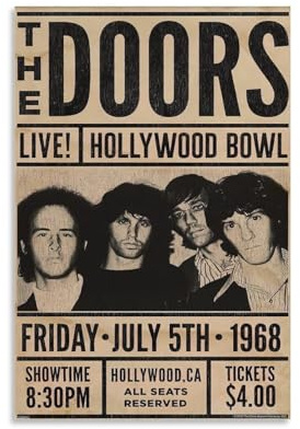 The Doors Canvas Poster Bedroom Decoration Landscape Office Valentine's Birthday Gift Unframe-style12x18inch(30x45cm)