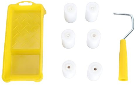 Kleines Farbroller-Set mit Präziser Farbkontrolle, Leicht zu Reinigen, Leichte Schwammwalzen, Ideal für Heimwerker-Projekte