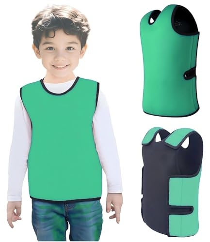 Sensory Compression Vest for Kids - Adjustable Deep Pressure Autism Vest for Calming, ADHD & Anxiety Relief - Comfort Therapy for Sensory Processing Disorder (SPD), Hyperactivity, Mood Regulation