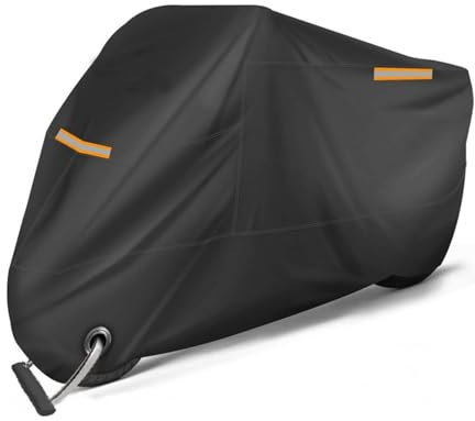 VODHXA Motorrad Abdeckplane für BMW R1250GS R 1250 GS R1250GS Rally HP, Outdoor Motorradabdeckung, Wasserdicht Winterfest Motorradplane, Abdeckhaube Motorradplane Schutzhülle,A Black