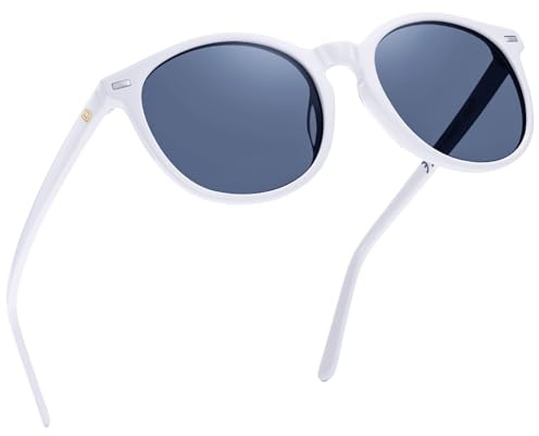 DUCO Retro Polarisierte Damen Sonnenbrille Vintage UV400 Schutz Sonnenbrillen Leichtgewicht Acetat Rahmen 1230 | Geschenk für Valentinstag Thanksgiving Jahrestag Brillen, Kategorie 3 Linse, Leichtgewicht Acetat Rahmen, Oval Stil DC1230