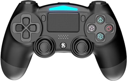 AKUMA ISEKAI P01 mando inalámbrico, enchufe jack, botones programables, compatible con PS4/PS3/PC - Negro