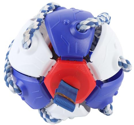 NOENNULL Pelota de juguete para perros de golosina, bola de juguete para limpiar los dientes para perros, platillo volador, juguete para perros, repelente al agua, juguete interactivo para perros,