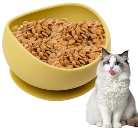 Silikon hundskål, silikon kattmattallrik - halkfria kattmatningsplattor, underkoppar med upphöjda kanter på fodertillbehör