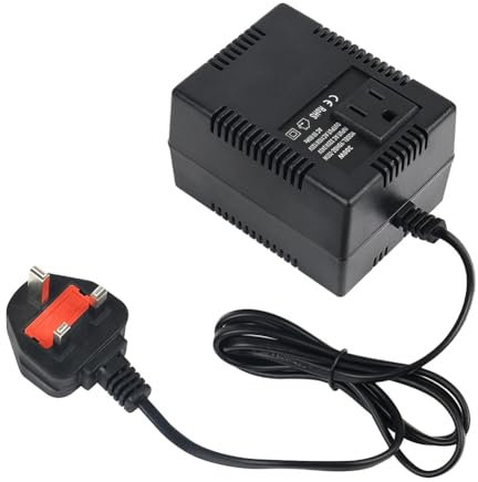 Sknrlko 300W Voltage Converter Transformer 220V/240V to 110V/120V, Intelligent Efficient Adapter with Thermal Protection UK Plug