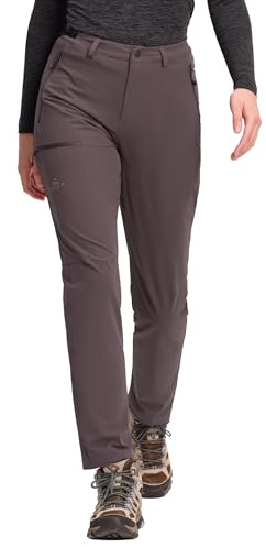 Pioneer Camp Wanderhose Damen Schnelltrocknend Robust | 70D Nylon, DWR Wasserabweisend, 4-Wege-Stretch, Seitliche Verstellschnalle, 3 Taschen, Hosenbeine mit Kordelzug, für Outdoor