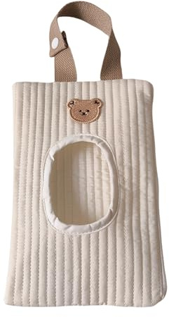 Tioheam Étui À Lingettes De,Porte-Lingettes Portable pour Sac à Langes | Pochette à Tissus Doux Rechargeable à Tirage Facile, Distributeur de Lingettes pour Voiture, Camping-Car, Camping, Salle