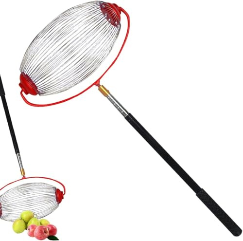 MLordoarf Recoge Frutas Telescopico, Collector De Bellota, Recolectora De Nueces con Mango, Recolección De Bellotas Roller, Rápido Y Liviano para Nueces Pera, Manzana, Pelota De Golf