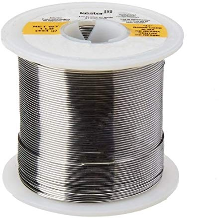 Kester 24-6040-0018 Rosin Cored Wire Solder Roll, 44 Activated, 0.025 Diameter