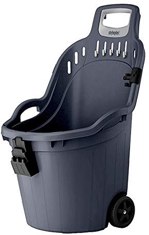 CARRIOLA HELPY CART GRIGIO CON RUOTE 59,5X53 H88,5 ROBUSTA INDISPENSABILE