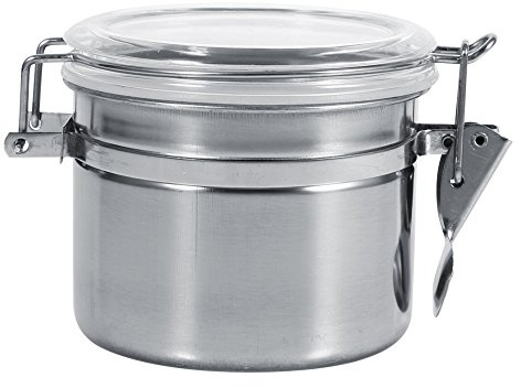 4 Tamaños Contenedor de Acero Inoxidable Almacenamiento de Alimentos Botella Taza de Medición para Cocina Azúcar Té Granos de Café Recipiente Socialme-eu[M]