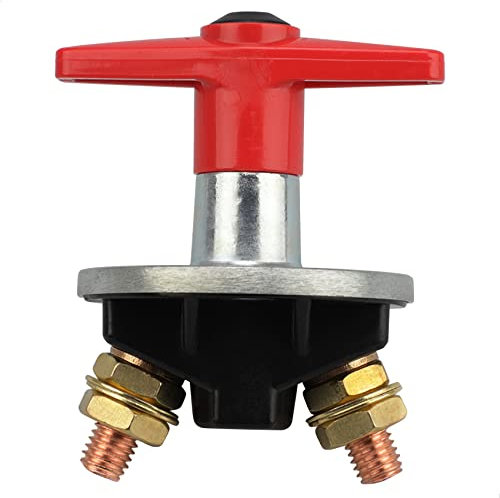 Interruttore Batteria Principale per auto isolamento per batteria Interruttore fisso per veicoli pesanti Uso automobilistico 12V-60V 200A per Barca Camion, Barche Moto Yacht Auto Caravan alimentazione