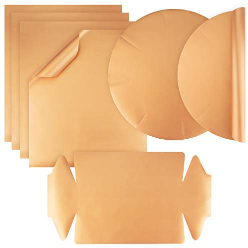 vitalish® Zero Waste Dauerbackfolie – Wiederverwendbar, Hitzebeständig & Antihaft I Set: 4x Backpapier Zuschnitte, 2x Springform, 1x Kastenform – Nachhaltige Alternative für Backofen & Grill.