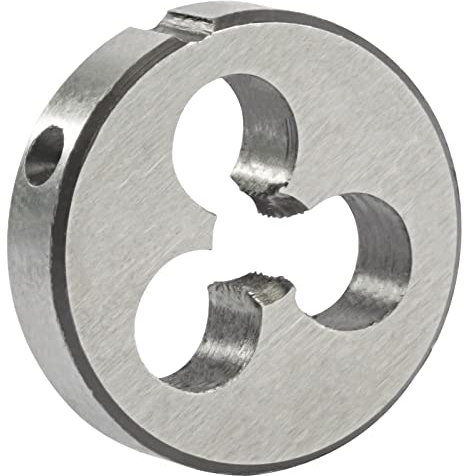 Aceteel M2 x 0,4 metrische runde Schneideisen für Linkshänder, M2 x 0,4 mm