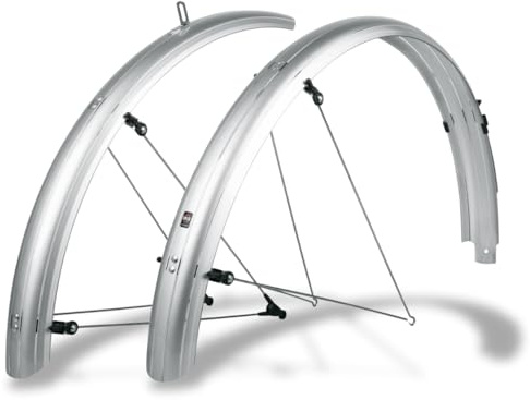 SKS Germany BLUEMELS Basic Schutzblech-Set 20 - 29 (Fahrrad-Spritzschutz in verschiedenen Größen, aus Kunststoff/Aluminium, inkl. Streben-Sicherheitssystem, Made in Germany)