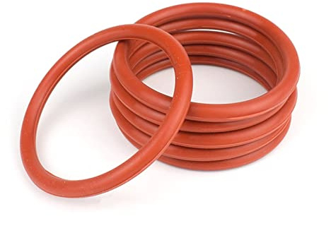 NUJIA Od 15-80mm rotes silikon o-Ring Dicke 4mm fahrzeuggrad dichtring wasserdicht und isoliert 5-100pcs (Farbe : 5pcs, Größe : 38x30x4mm)