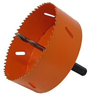 MOORCUT 111mm Bi Metal Hole Saw with Hex Adaptor and Pilot Drill HSS Hole Saw for Circular Holes