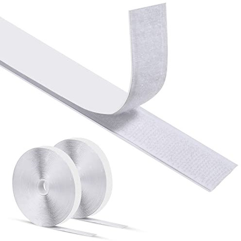 Sapphome 8M Ganci Nastro Adesivo di Lunghezza 20 mm di Larghezza, Strisce Adesivo Extra Forte, per Lavori di Casa, Manuali, DIY, Bianco