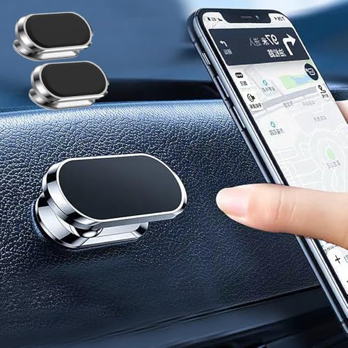 TUKEFEV Car Phone Holder 2 Pack Mount Multi-Functional 360°Rotating Car Mount Holder Magnetic Adsorption Phone Car Mount Cell Holder Fit All Smartphone