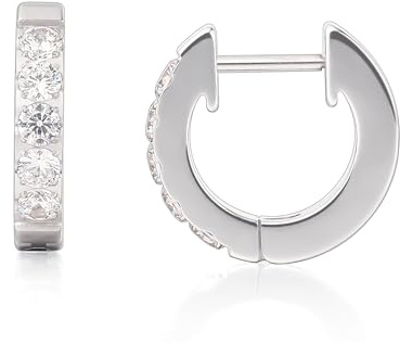 Limerencia Titan Creolen Damen, 10mm Hypoallergene Nickelfreie G23 Medizinische Creolen Ohrringe mit 5A CZ