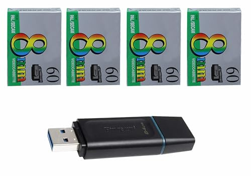 Übertragung, Übertragung von Videokassetten Hi8 oder 8 mm auf Pendrive oder DVD (4 Videokassetten auf dem Stift)