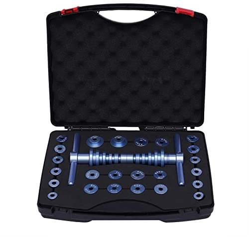 EurHomePlus Kit de presses de roulement de vélo, outil de pédalier de moyeu, avec boîte de rangement, outil d'installation de roulement de vélo